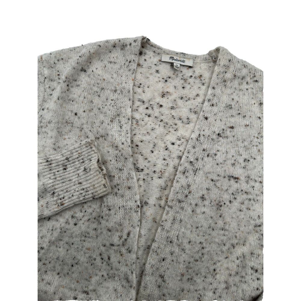 Madewell Donegal Kent Cardigan Sweater‎ Sz XS Wool Blend Long Coziest Yarn Cream